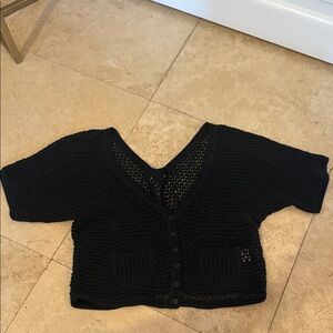 Chic Black Women's Cardigan Sweater